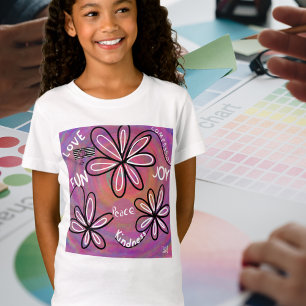 Camiseta Compaixão Pelo Amor, Alegria, Paz Pela Humanidade