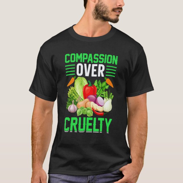 Camiseta Compaixão Sobre Crueldade I Vegano (Frente)