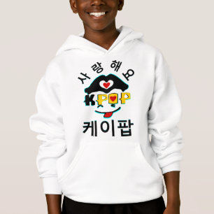 Camiseta Companheiro ♥ Amor Na moda Kids Pop Hooded Sweatsh