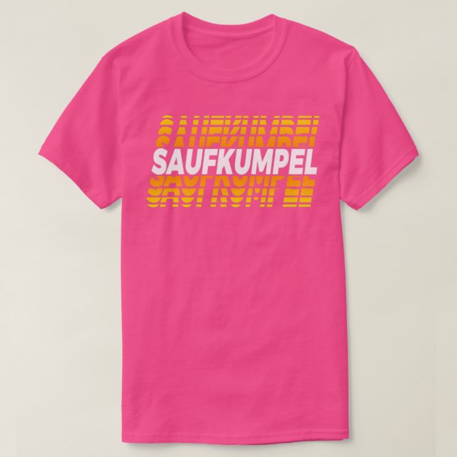 Camiseta companheiro bebendo (Frente do Design)