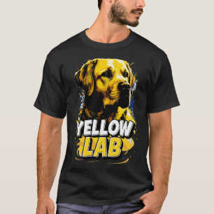 Camiseta Companheiro Confiável do Labrador Amarelo