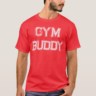 Camiseta Companheiro de academia menino engraçado retrô