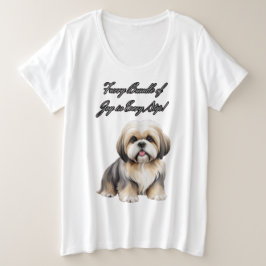 Camiseta Companheiro de charada: Cachorro liso em matizes m