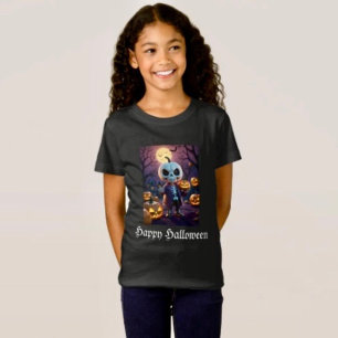 Camiseta Companheiro Esqueleto do Campo de Abóbora
