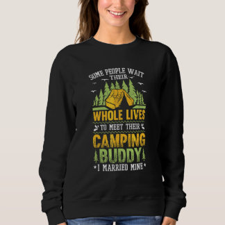 Camiseta Companheiros de Acampamento Casados Marido Esposa 