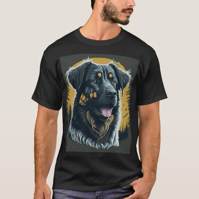 Camiseta Companheiros leais: Engraçado com Jarman Shepherd  (Frente)