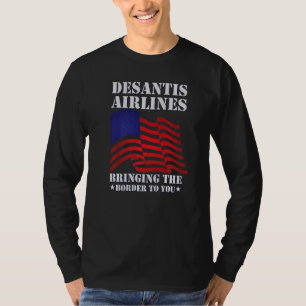 Camiseta Companhia Aérea de Desantis Trazendo a Fronteira p