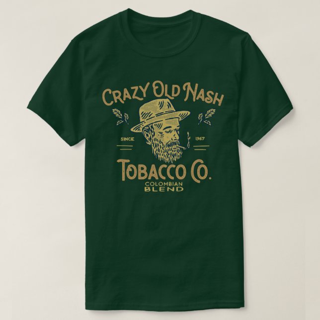 Camiseta Companhia de Cigarro Nash Vintage (Frente do Design)