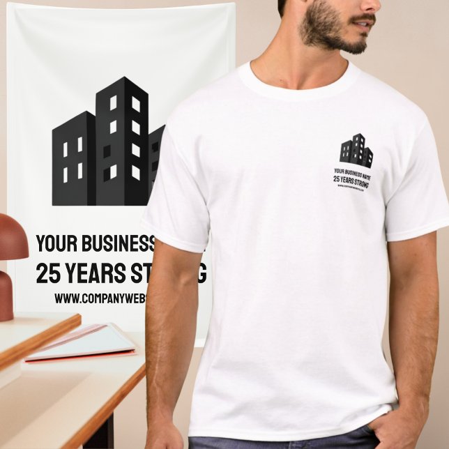 Camiseta Company Business Logo Celebrating # Years Custom (Criador carregado)