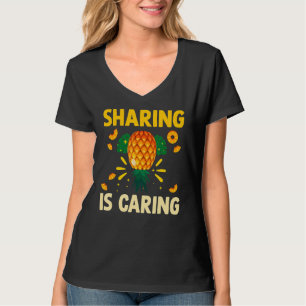Camiseta Compartilhamento de toalha de abacaxi