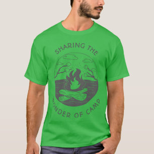 Camiseta Compartilhando o Espanto Do Acampamento Acampament