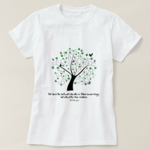 Camiseta Compartilhar a citação do Dalai Lama na Terra