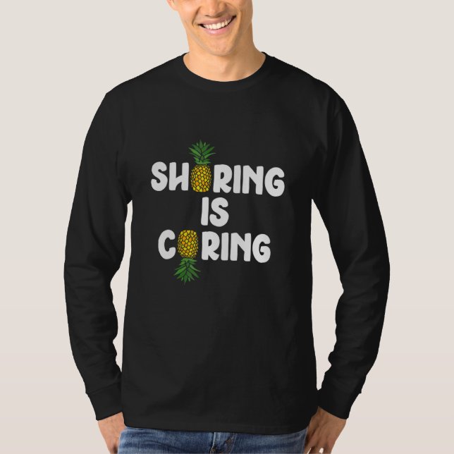 Camiseta Compartilhar é Cuidar Balanço de Abacaxi 2 (Frente)