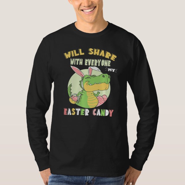 Camiseta Compartilharei Com Todos Os Meus Dinossauros Pásco (Frente)