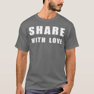 Camiseta compartilhe com amor vintage