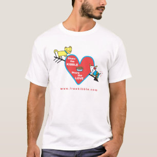 Camiseta "Compartilhe miúdos do Kibble" T