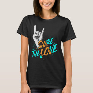 Camiseta Compartilhe O Amor Homens Mulheres Crianças Menino