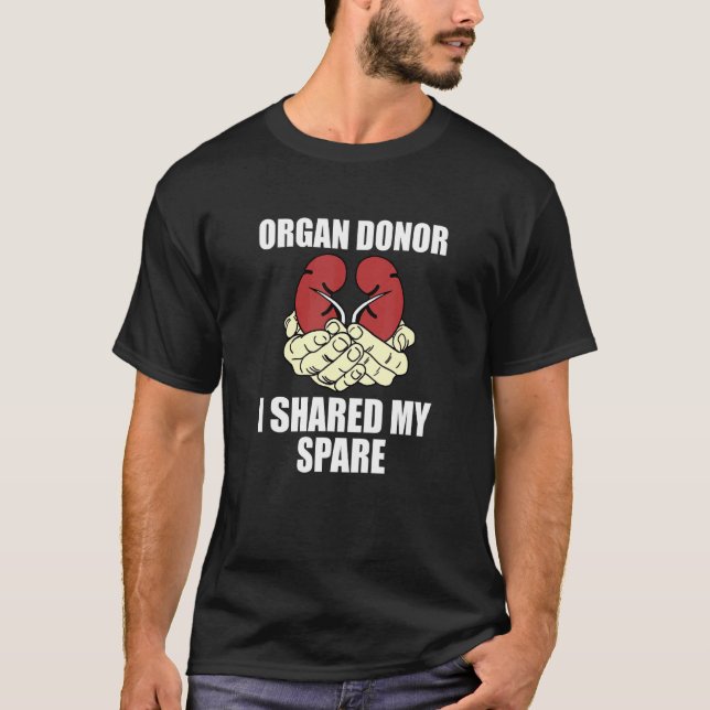 Camiseta Compartilhei a Sensibilização dos Doadores de Órgã (Frente)