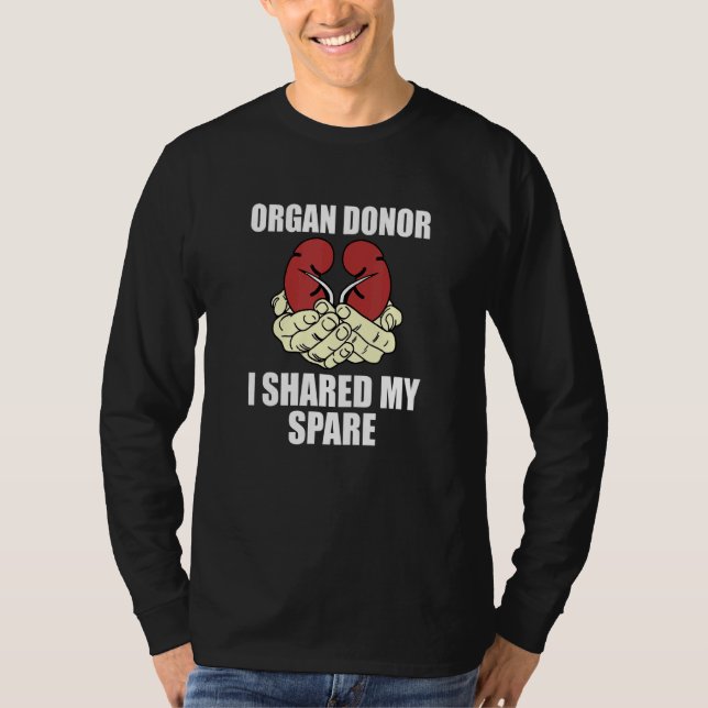 Camiseta Compartilhei a Sensibilização dos Doadores de Órgã (Frente)