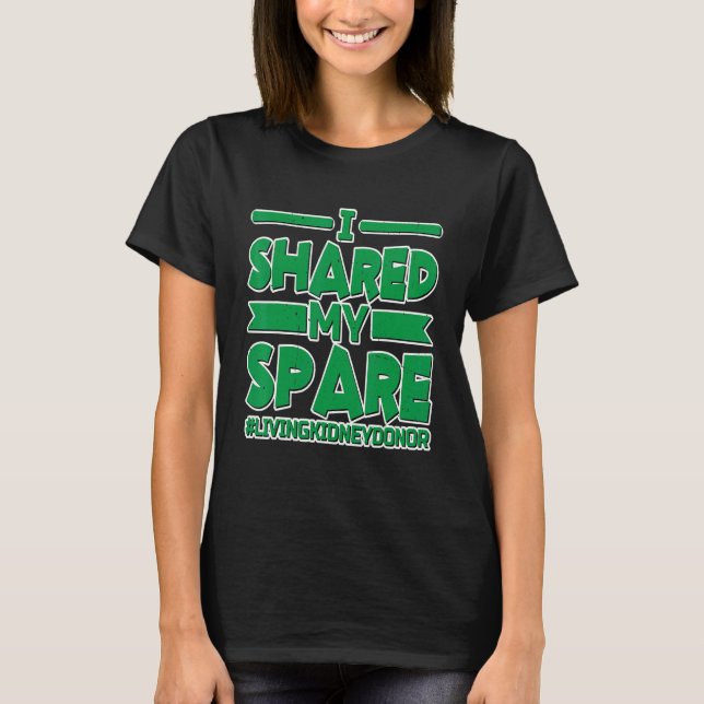 Camiseta Compartilhei o meu poupador de doador (Frente)
