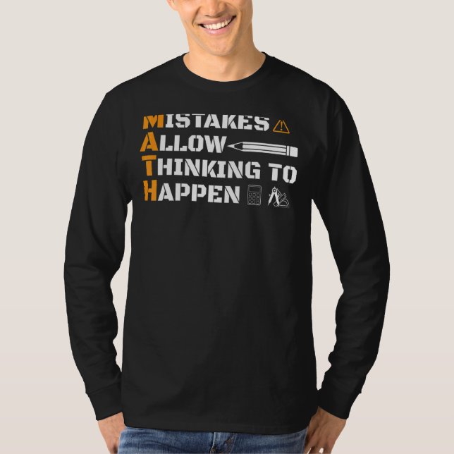 Camiseta Compass Calculadora de Lápis Matemáticos (Frente)