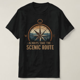 Camiseta Compass Camping Tee – Sempre Escolha a Rota Panorâ