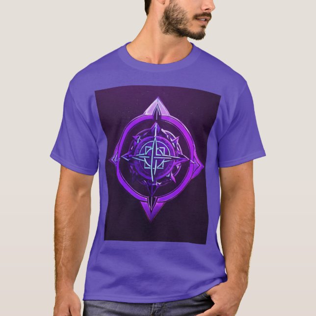 Camiseta Compass De Rosa De Estilo De Tatuagem - Embrace Am (Frente)