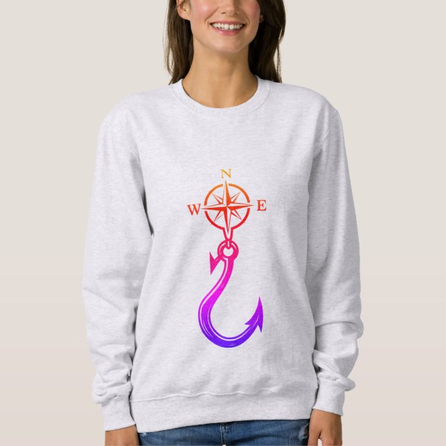 Camiseta Compass & Hook – Women’s Sweatshirt (Frente)