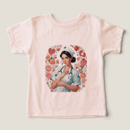 Camiseta Compassionate Nurse – Elegant Floral Art Illustrat