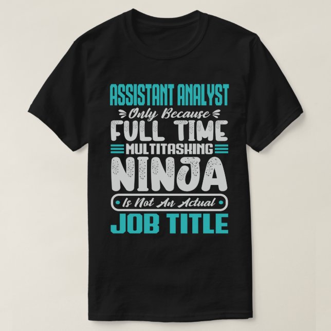 Camiseta Competências de Título de Trabalho Multitarefa do  (Frente do Design)