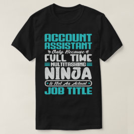 Camiseta Competências profissionais do cargo do Assistente 