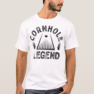 Camiseta Competiam retro do saco da legenda de Cornhole