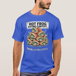 Camiseta Competição de alimentação de Sapo quente - Totalme