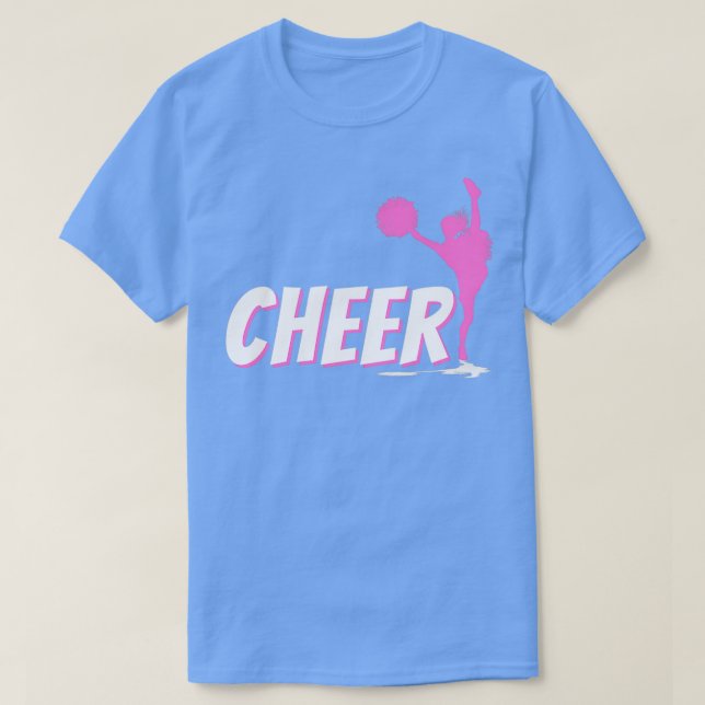 Camiseta Competição de Cheerhead Camp de Cheerleader Cheer (Frente do Design)