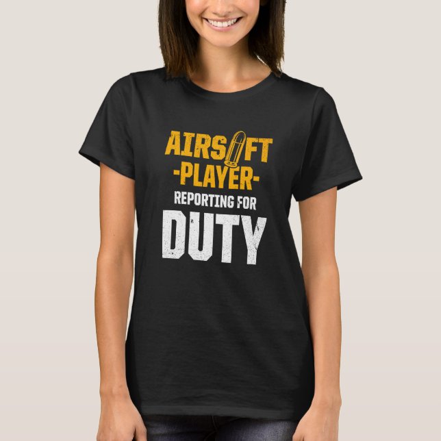 Camiseta Competição de Esporte da Equipe do Airsoft Player (Frente)