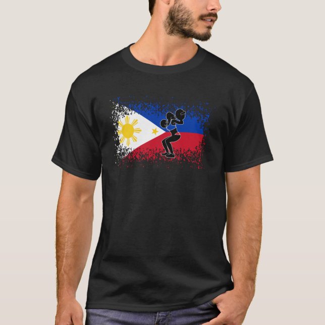 Camiseta Competição de ginástica: Mulheres Filipinas (Frente)
