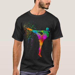 Camiseta Competição de Karate taekwondo em aquarela 10