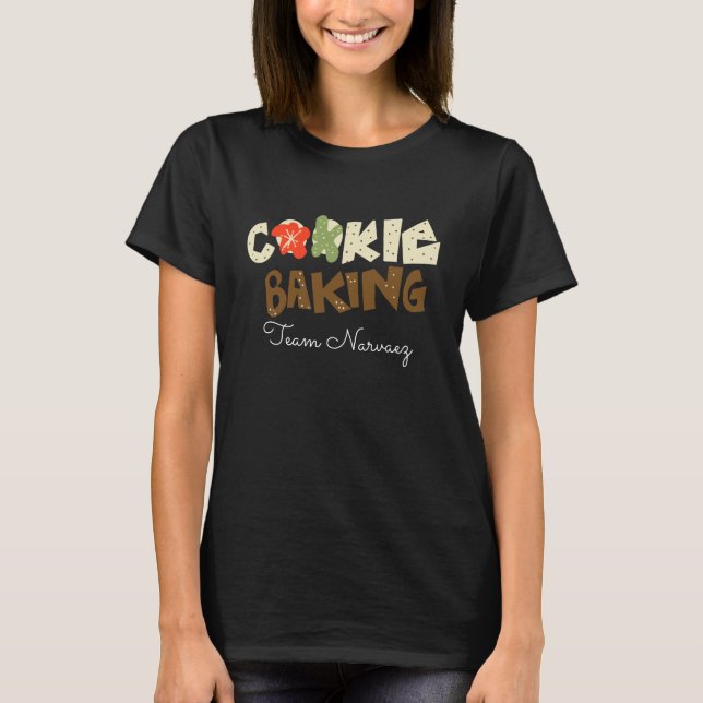 Camiseta Competição de Nome da Equipe de Panificação de Bis (Frente)