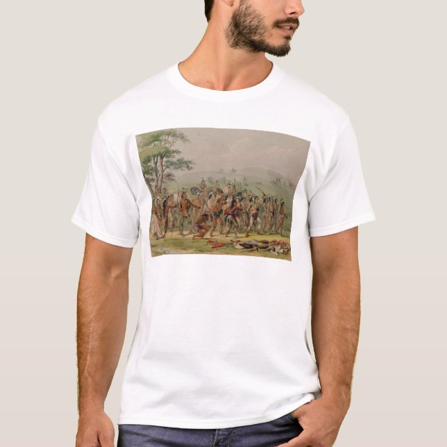 Camiseta Competição do tiro ao arco de Mandan, c.1832 (Frente)