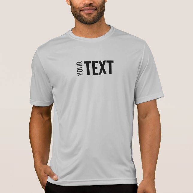 Camiseta Competidor de esporte Silver Mens Modelo Modern (Frente)