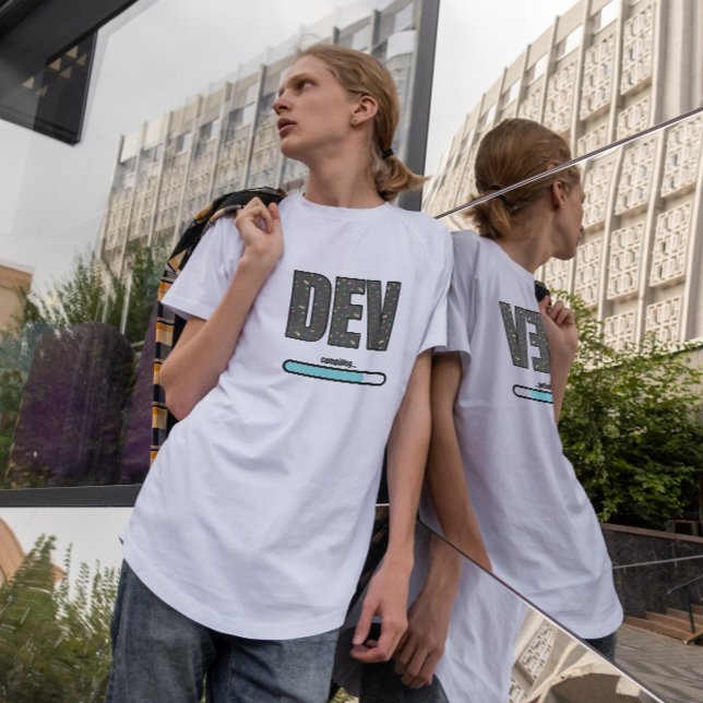 Camiseta Compilação do Dev de Jogo - Compilação Azul (Criador carregado)