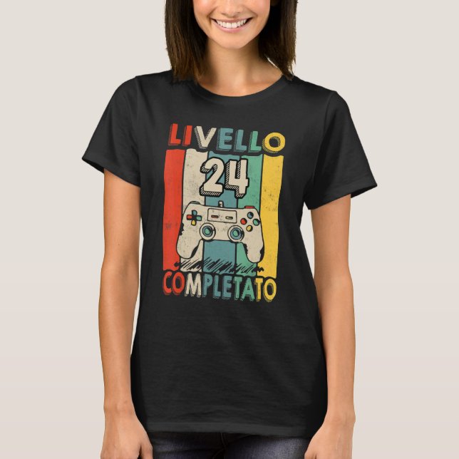 Camiseta Compleão 24 Anni Livello Nível Superior (Frente)