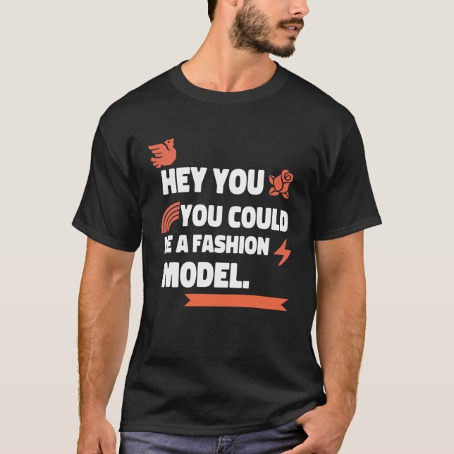 Camiseta Complemento Você Poderia Modelar A Espalhamento LG (Frente)