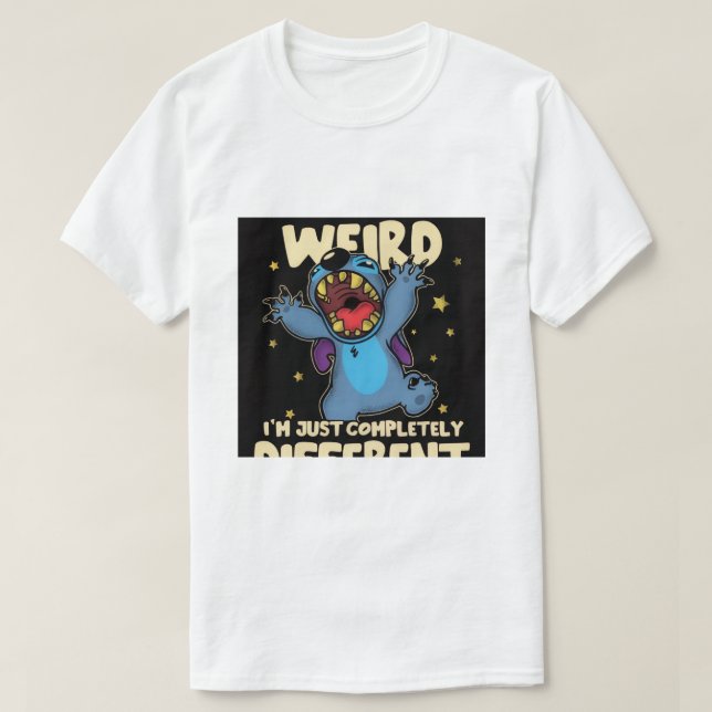 Camiseta completamente diferente (Frente do Design)