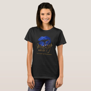 Camiseta Compor Lábios Azuis de Literatura do Artista
