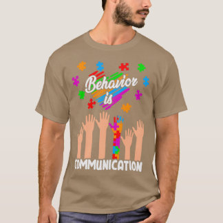 Camiseta Comportamento é ComunicaçãoAutismo Consciência Mês