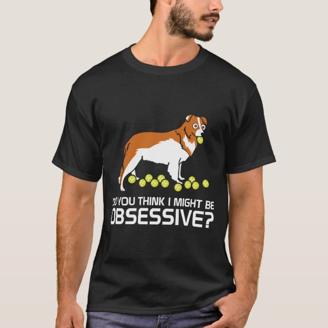 Camiseta Comportamento engraçado típico de border collie (Frente)