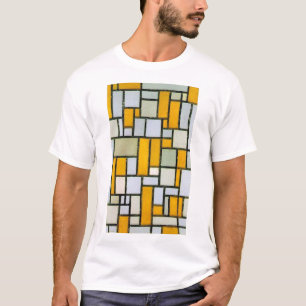 Camiseta Composição Amarelo e Cinza