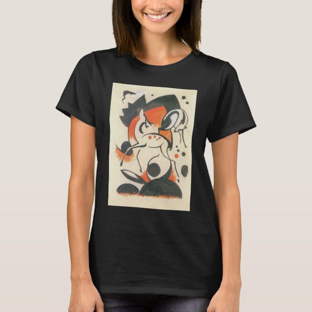Camiseta Composição com Dois Veados de Franz Marc (Frente)
