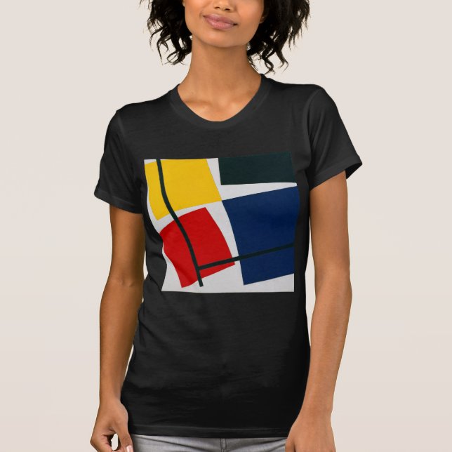Camiseta Composição contrária simultânea Theo van Doesburg (Frente)